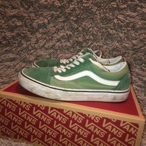 Vans Old Skool - Green Pig Suade - Men’s size 6.5